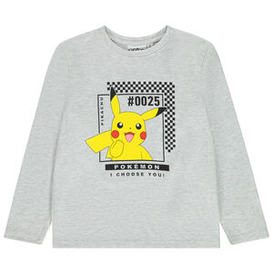 T-shirt manches longues print Pikachu Pokémon garçon 