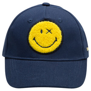 Casquette en twill avec Smiley en bouclette 