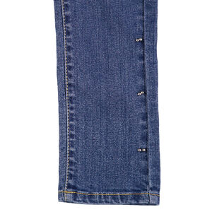 Junior - Jeans effet used coupe slim avec fantaisie en métal 