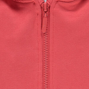 Gilet zippé à capuche en molleton 