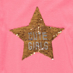 Pull en tricot uni avec motif fantaisie 