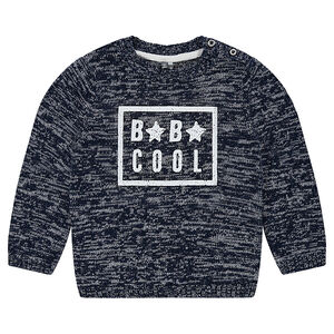 Pull en tricot twisté avec print fantaisie 