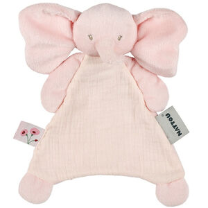 Mini doudou - Eléphant - Fanfan - Rose - 25x20 cm 