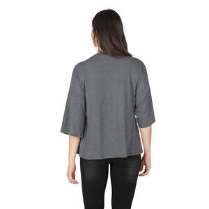 Tee-shirt de grossesse asymétrique avec noeuds 