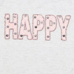 Junior - Tee-shirt manches courtes en jersey slub avec inscription en sequins 