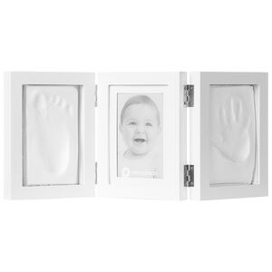 Cadre photo avec 2 empreintes 