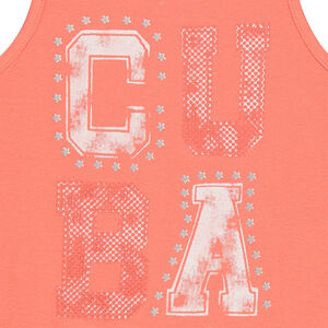 Junior - Pyjama avec débardeur printé et short en jersey uni 