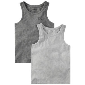 Lot de 2 maillots de corps forme débardeur avec logo printé 