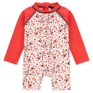 Combinaison anti-UV avec motif fantaisie all-over 