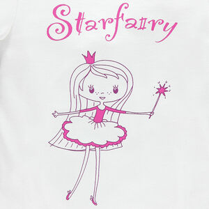 Tee-shirt manches courtes print fantaisie 