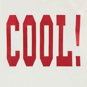 Junior - Tee-shirt manches longues avec photo print fantaisie sur le devant 