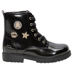 Bottillons vernis à lacets et zip Lulu Castagnette 