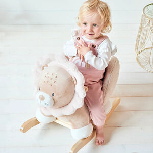 Animal à bascule Ernest le Lion Beige/Ecru 