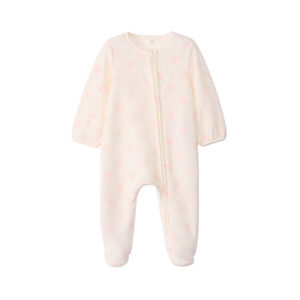 Dors-bien en velours imprimé cœurs pour bébé fille 