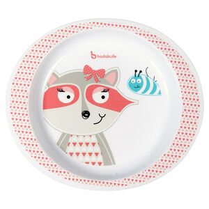 Assiette micro-ondable - Pink Racoon 