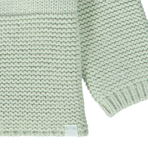 Gilet en tricot effet cache-coeur pour bébé prématuré 