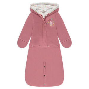 Combi-pilote nid d'ange en molleton avec lapin brodé 