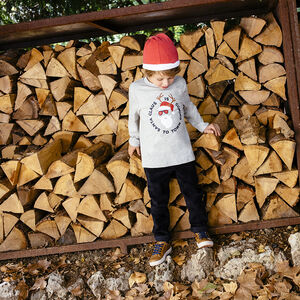 T-shirt manches longues print père Noël 