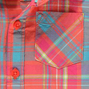 Chemise manches courtes à carreaux  