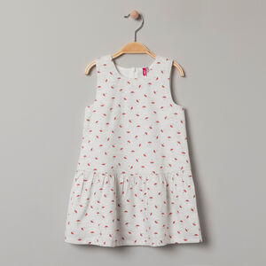 Robe manches courtes imprimée parapluie all-over 