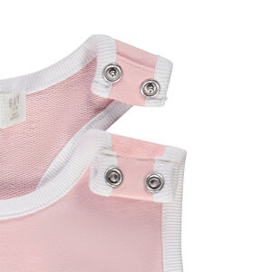 Combishort sans manches puff print flamand rose fille 