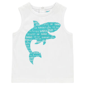 Débardeur uni avec animal printé 