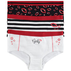 Junior - Lot de 3 shorties en coton avec motifs fantaisie printés 