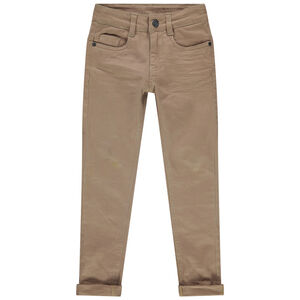 Pantalon slim en twill effet crinkle garçon 