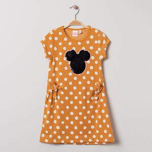 Robe manches courtes en molleton avec Minnie en sequins magiques 