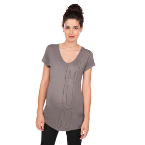 Tee-shirt manches courtes de grossesse avec lettrage brodé 