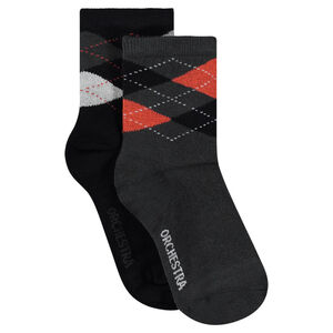 Chaussettes hautes avec motif jacquard 