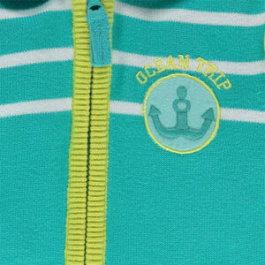 Gilet à capuche avec badge ancre 