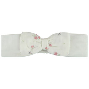 Bandeau fantaisie avec nœud et imprimé fleurit pour bébé fille 