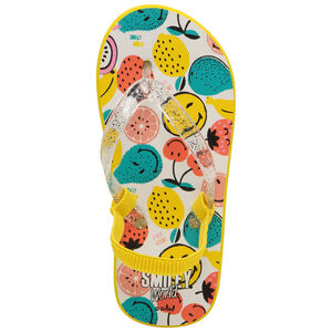 Tongs à bride pailletée print Smiley 