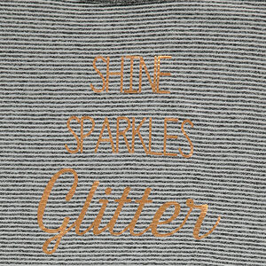 Junior - Tee-shirt manches courtes à fines rayures avec noeuds 