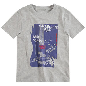 Junior - Tee-shirt manches courtes avec guitare printée 