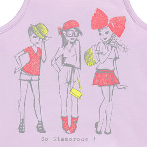 Junior - Débardeur à fines bretelles avec print fantaisie 