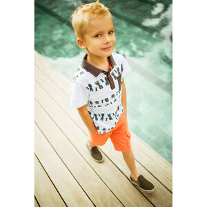 Bermuda uni à poches 