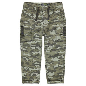 Pantalon à poches style cargo avec motif army all-over 