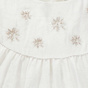 Robe de cérémonie sans manches à ruché  