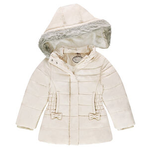 Parka matelassée à capuche amovible et doublure en sherpa 