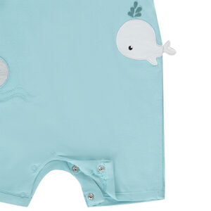 Lot de 2 combinaisons courtes motif baleines 