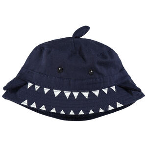 Bob requin en twill avec nageoires en relief  