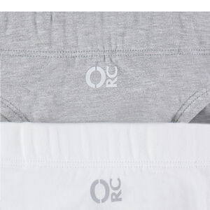 Lot de 2 slips en coton unis 