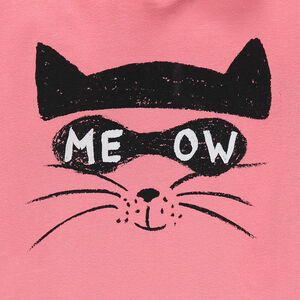 Sous-pull col roulé avec print chat 