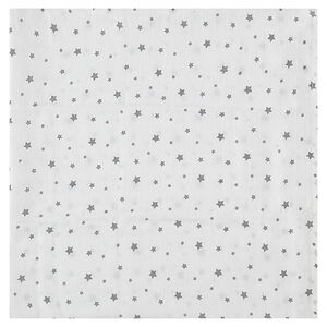 Lange en fibre de bambou 100 x 100 cm imprimé étoiles all-over 