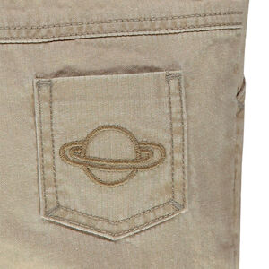 Pantalon beige effet used à poches italiennes 