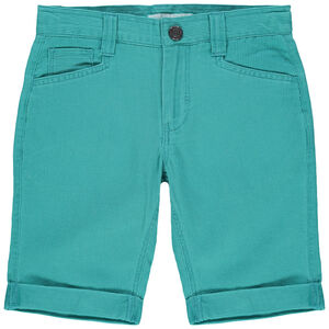 Bermuda côtelé bleu à poches 