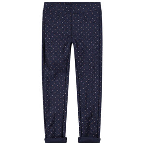 Legging en milano à pois all-over 