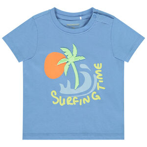 T-shirt manches courtes à motif tropical fantaisie pour bébé garçon 